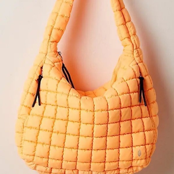 FP Movement by Free People Handbags - FP Movement by Free People Quilted Bright Orange Bag